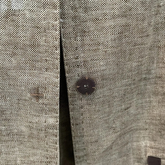 Tory Burch beige rain jacket fitted waterproof trench coat size Small - Picture 4 of 16